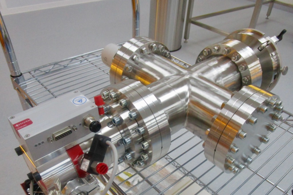 Vacuum chamber for testing electronic subsystems.