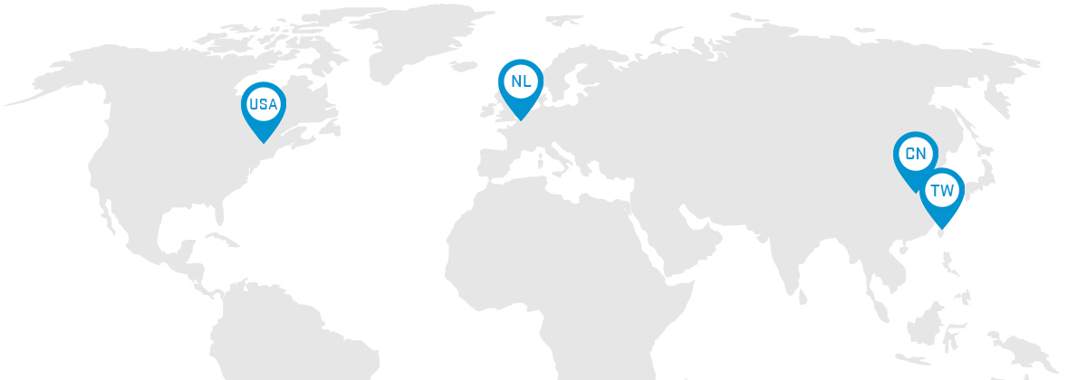 Teesing has 4 owned locations worldwide and dedicated account management for Europe.